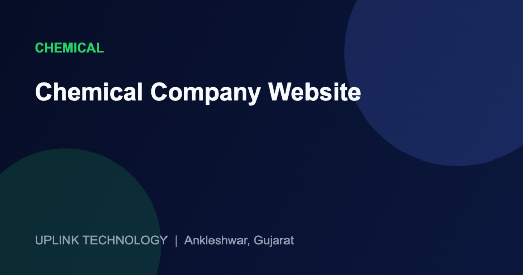 Chemical Company Website: Why CAS Numbers, SDS and Specs Matter 1 Chemical Company Website - Uplink Technology